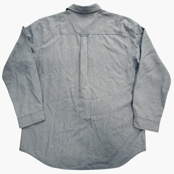 The North Face‎ Shirt Mens L Blue Plaid Long Sleeve Pockets Modal Button-Up Mesh - Picture 3 of 12